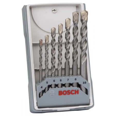 BOSCH 7-częściowy zestaw wierteł do betonu CYL-3 4, 5, 6, 6, 7, 8, 10 mm, 2607017082 BOSCH 7-częściowy zestaw wierteł do betonu CYL-3 4, 5, 6, 6, 7, 8, 10 mm, 2607017082
