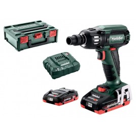 Metabo SSW 18 LTX 400 BL Akumulatorowe zakrętaki udarowe, 18V 2X4.0 Ah, MetaBOX 602205800