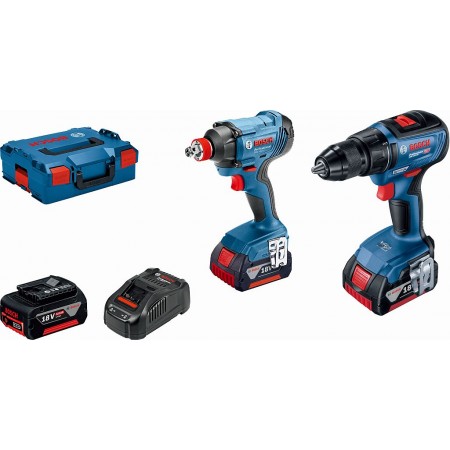 BOSCH GSR 18V-50 + GDX 180-LI (3x 5,0 Ah + GAL 188CV), L-boxx 136 06019G5227