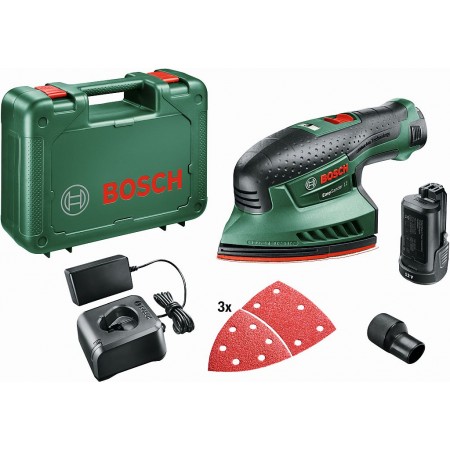 BOSCH EasySander 12 Akumulatorowa szlifierka uniwersalna, 2x2,0 Ah 060397690A