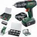 BOSCH UniversalImpact 18V + SystemBox Wiertarko-wkrętarka, 2x 1.5Ah 06039D4107