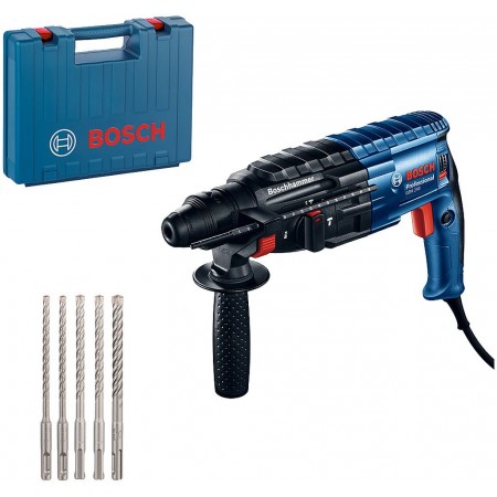 BOSCH Zestaw profesjonalny: Młot udarowo-obrotowy GBH 240 + zestaw SDS plus 0615990M99