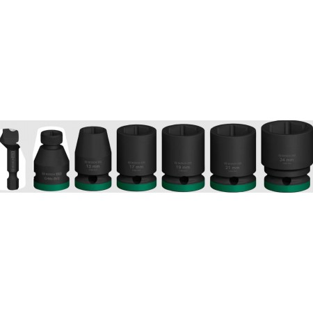 BOSCH Zestaw nasadek PRO Impact Socket Set z adapterem, 1/2",standardowe,7 szt. 2608003032