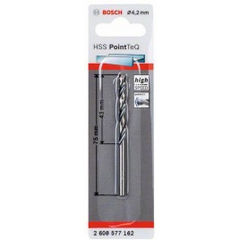 BOSCH Wiertło spiralne HSS PointTeQ 4,2 x 43 mm, 1 szt 2608577162