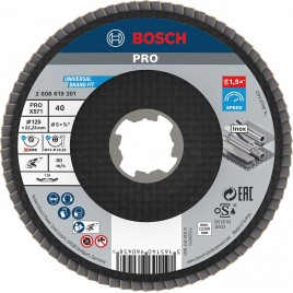BOSCH Tarcza listkowa PRO X571, kątowa, 125 mm, G40, X-Lock 2608619201 BOSCH Tarcza listkowa PRO X571, kątowa, 125 mm, G40, X-Lock 2608619201