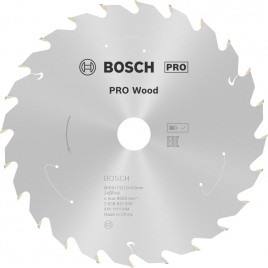 BOSCH Tarcza pilarska PRO Wood cordless 160x20/15,875x1,5/1,0x24T 2608837676 BOSCH Tarcza pilarska PRO Wood cordless 160x20/15,875x1,5/1,0x24T 2608837676