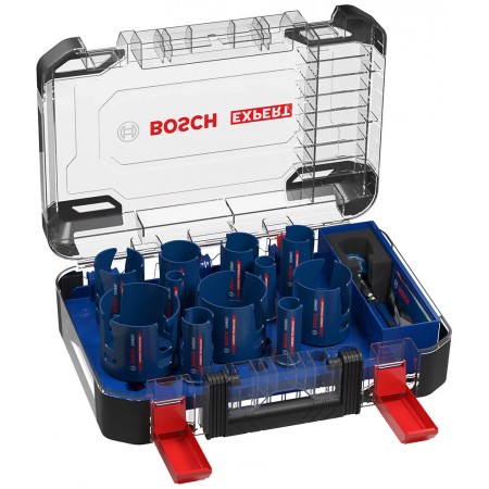 BOSCH Zestaw pił otwornic EXPERT Construction Material, 15 szt. 2608900489