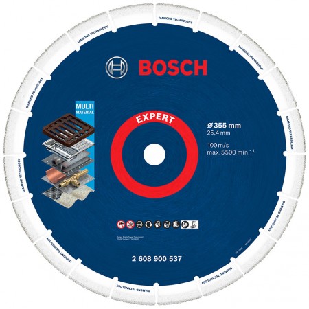 BOSCH Duża tarcza tnąca EXPERT Diamond Metal Wheel, 355 x 25,4 mm 2608900537