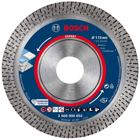 BOSCH Diamentowa tarcza tnąca EXPERT HardCeramic 115 x 22,23 x 1,4 x 10 mm 2608900654