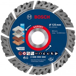 BOSCH Diamentowa tarcza tnąca EXPERT MultiMaterial 125 x 22,23 x 2,2 x 12 mm 2608900660