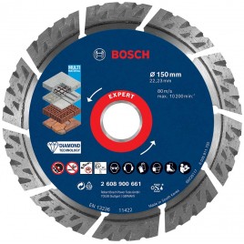 BOSCH Diamentowa tarcza tnąca EXPERT MultiMaterial 150 x 22,23 x 2,4 x 12 mm 2608900661