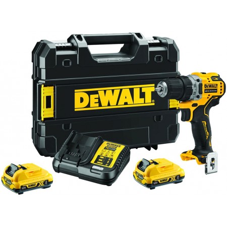 DeWALT DCD701D2 Aku wkrętarka (57,5Nm/12V/2x2,0Ah)Tstak