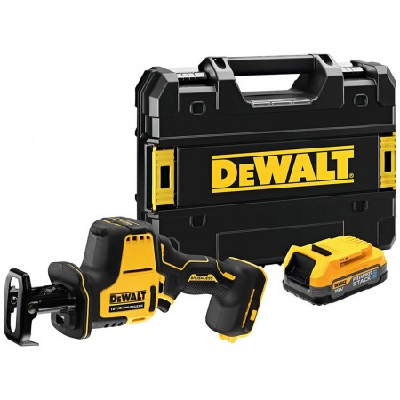 DEWALT DCS369E1T Aku piła do metalu XR (18V/1x1,7Ah Powerstack) bez ładowarki, Tstak