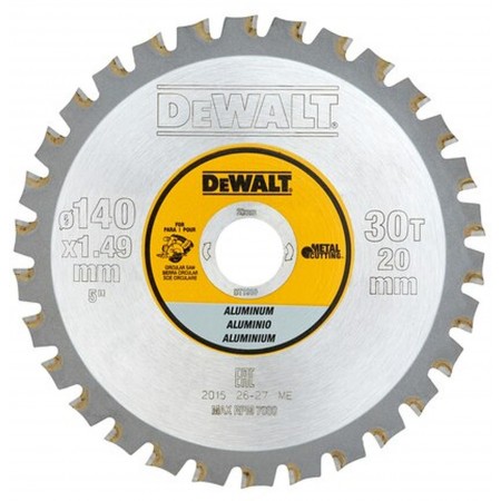 DeWALT DT1910 Tarcza do metalu 140x20 mm 30T