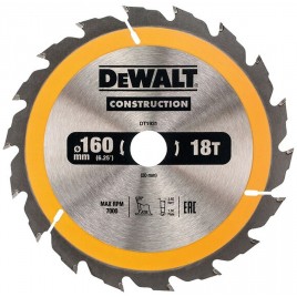 DeWALT DT1931 Tarcza tnąca 160 x 20 mm, 18 zębów