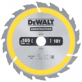 DeWALT DT1933 Tarcza tnąca 165 x 20 mm, 18 zębów