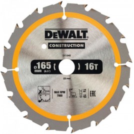 DeWALT DT1948 Piła tarczowa 165 x 20mm,16 zębów