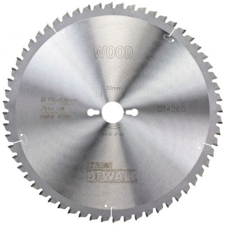 DeWALT DT4260 Tarcza Pilarska 305 × 30 mm, 60 zębów, - 5 °