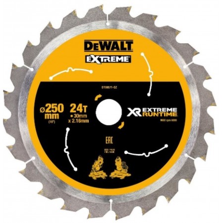 DeWALT DT99571 Tarcza pilarska do pilarki tarczowej 250 x 30mm 24T