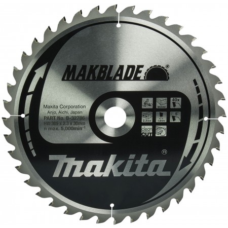 Makita B-32786 Piła tarczowa do cięcia drewna 305x30 mm 40 zębów