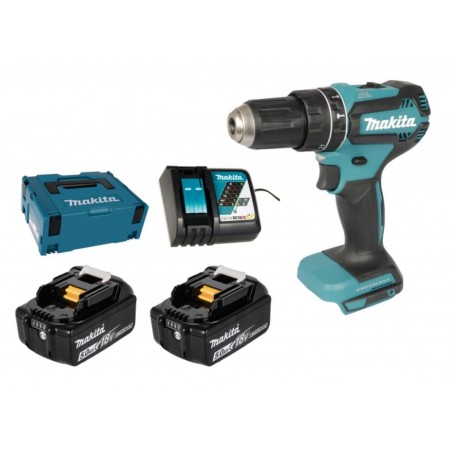 Makita DHP485RTJ Akumulatorowa wiertarko-wkrętarka udarowa Li-ion (2x5,0Ah/18V) Makpac