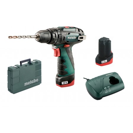 Metabo PowerMaxx SB Basic Akumulatorowa zakrętarka udarowa (12V/2x2,0Ah)) 600385500