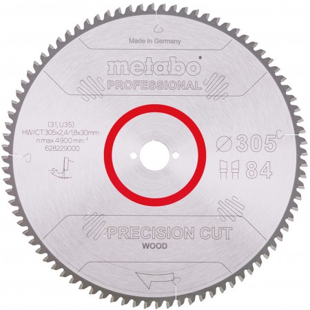 Metabo Precision Cut HW/CT 305x30, 84 Wz 5° neg 628229000