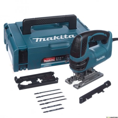 Makita 4350FCTJ Wyrzynarka z podcinaniem, 720W, Makpac 1