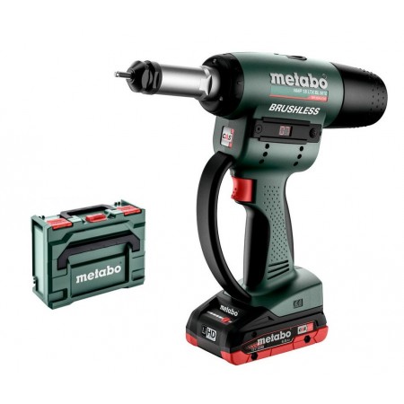 Metabo 601788800 NMP 18 LTX BL M10 Akumulatorowa nitownica 2x4.0 Ah, MetaBOX