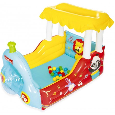 BESTWAY Fisher-Price Dmuchane centrum zabaw z 25 piłkami 132 x 94 x 89 cm 93537