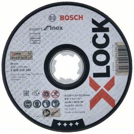 BOSCH Expert for Inox Ostrze, tarcza 125 × 1,6 × 22,23 mm 2608619265