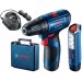 BOSCH GSR 120-LI Wiertarko-Wkrętarka Akumulatorowa+GLI, 12V 2x2.0Ah 06019G8004