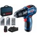 BOSCH GSB 12V-30 PROFESSIONAL Wiertarko-wkrętarka, 12V 2x2.0Ah 06019G9101