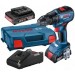 BOSCH GSB 18V-50 Akumulatorowa wiertarko-wkretarka, 18V 2x2.0Ah 06019H5100