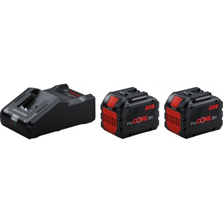 BOSCH Zestaw start 2 x PROCORE18V 12.0AH + GAL 18V-160 PROFESSIONAL 1600A02T5W