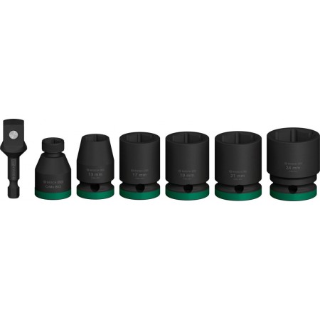 BOSCH Zestaw nasadek PRO Impact Socket Set z adapterem, 1/2",standardowe,7 szt. 2608003032