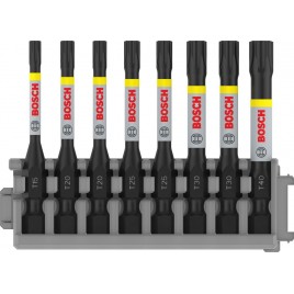 BOSCH Bit PRO Torx Impact, T15, T20(2x), T25(2x), T30(2x), T40, 55 mm, 8 szt. 2608522329