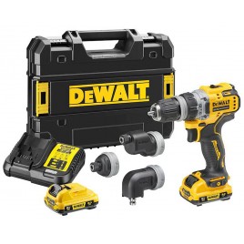 DeWALT DCD703L2T Aku wiertarko-wkrętarka (57 Nm/12V/2x3,0Ah) Tstak