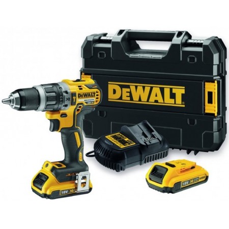 DeWALT DCD796D2 Aku Wiertarko-wkrętarka udarowa XR (70Nm/18V/2x2,0Ah) Tstak