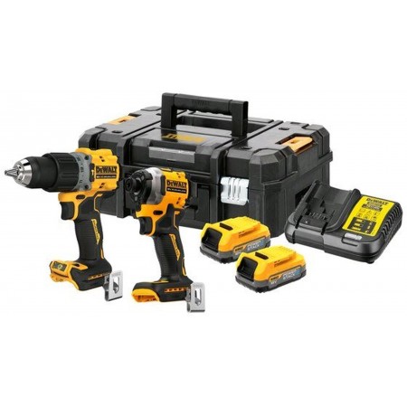 DeWALT DCK2050E2T Aku zestaw Combo 18V (2x1,7Ah Powerstack) Tstak