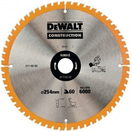 DeWALT DT1182 Tarcza pilarska 254x30 mm 60 zębów ATB +7°