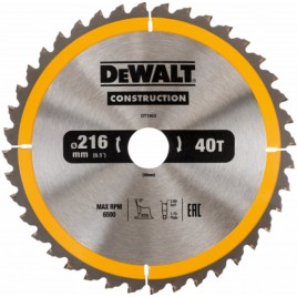 DeWALT DT1953 Tarcza do drewna 216 x 30 mm 40 zeby