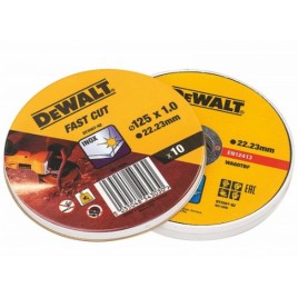 DeWALT DT3507 Zestaw tarcz tnących ze stali nierdzewnej, 125 x 1,0mm, 10 szt.