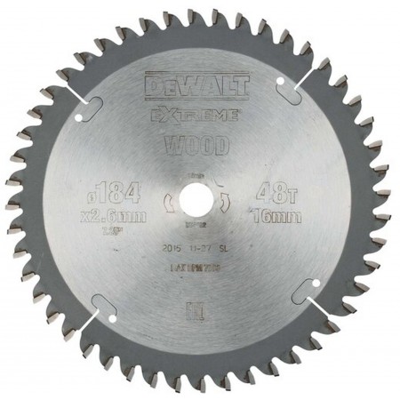 DeWALT DT4092 Tarcza pilarska 184 x 16 mm, 48 zębów