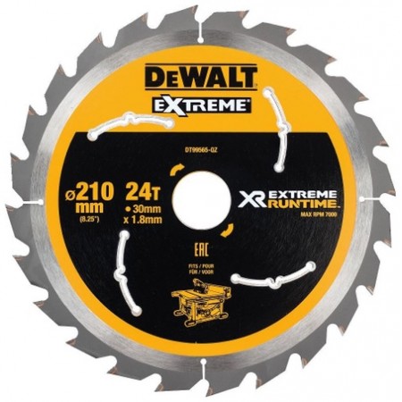 DeWALT DT99565 Piła tarczowa Extreme Runtime 210 x 30 mm, 24 zęby