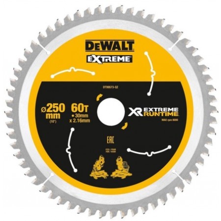 DeWALT DT99573 Tarcze pilarskie do pilarki tarczowej 250 x 30mm 60T