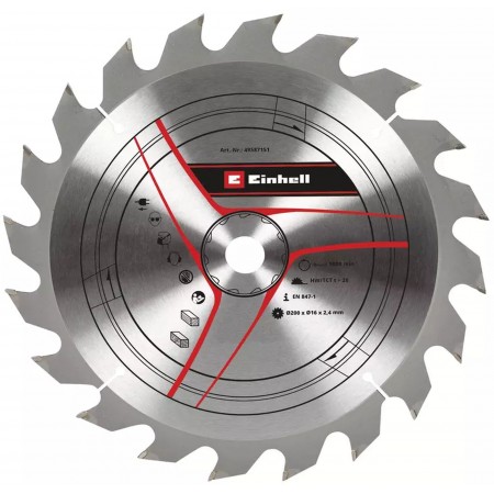 Einhell Brzeszczot TCT Brzeszczot do drewna 200x16mm 20Z 49587151