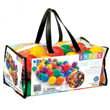 INTEX Fun Ballz Piłeczki do basenu 6,5 cm 100 sz 49602