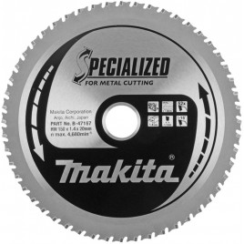 Makita B-47042 Tarcza tnąca specjalizowana 150x20mm TCT 52Z do metalu=B-47167