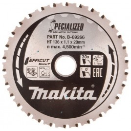 Makita B-69266 TCT Efficut Tarcza tnąca, do metalu 136mm 30T